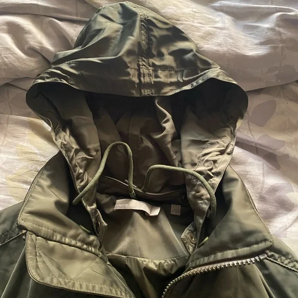 Vince ruched shell hooded bomber jacket - Picture 6 of 13